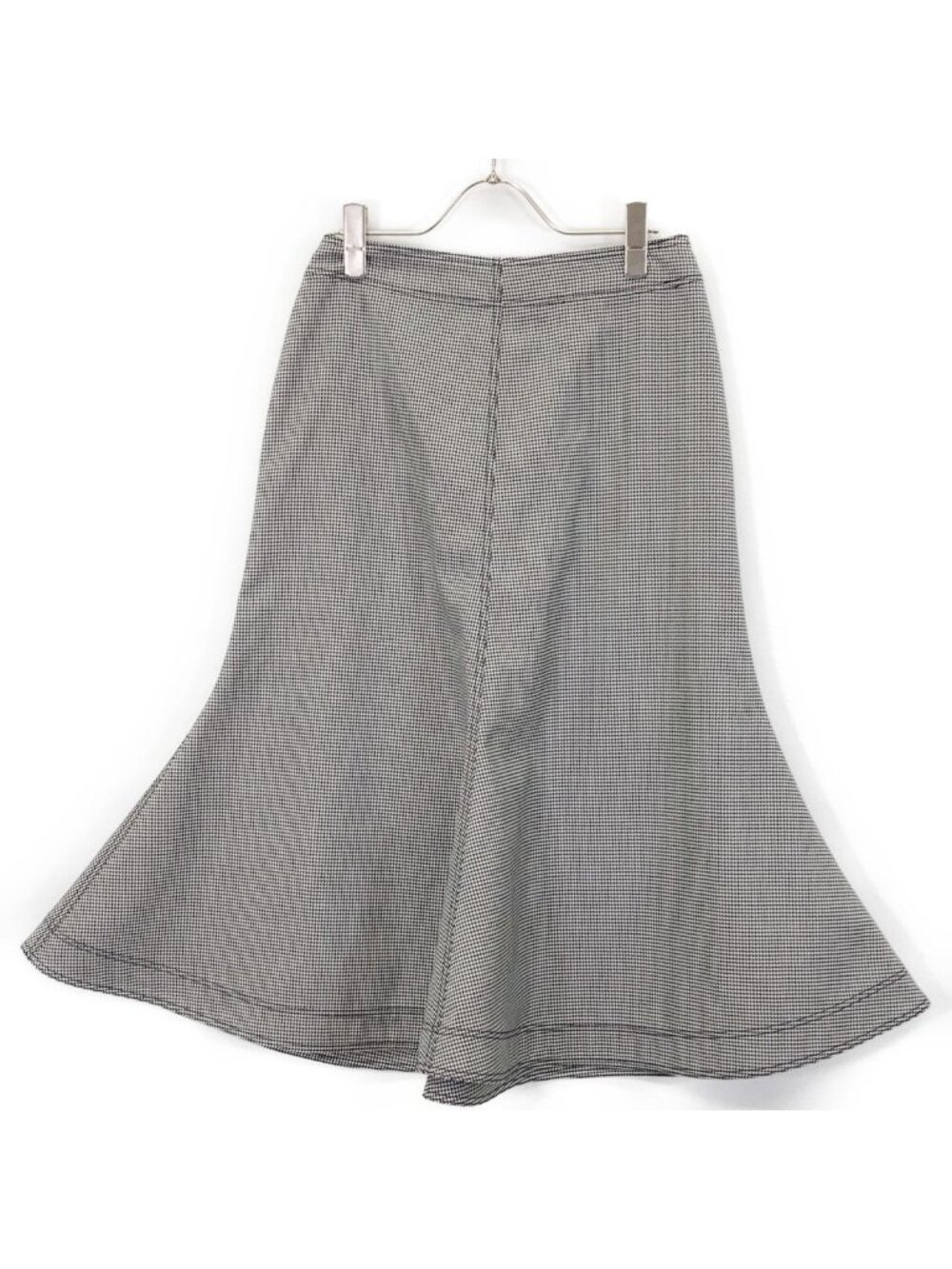 Loewe Gray Houndstooth Mermaid Skirt 36